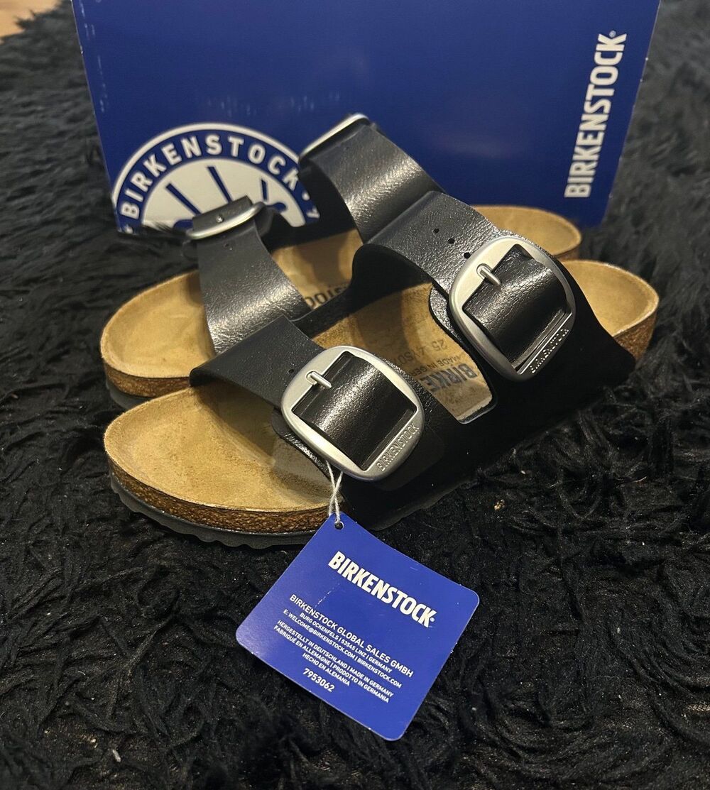 BIRKENSTOCK Arizona black gladiator sandals slippers shoes women’s eur 38 new